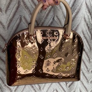 EUC Michael Kors Rose Gold Emmy dome purse!
